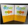 Image 1 : 2 Boxes of Ecover Natural Plant-Based Dishwasher Powder - Citrus - 1.36kg - New Sealed