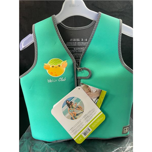 1 Bbluv Adjustable Neoprene Swim Vest (Fits Ages 3-6yrs) - New with Tags!