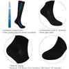 Image 2 : 3 Pairs of Compression Socks for Men/Women; 8-15mmHg Support Compression Stockings L/XL - New
