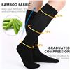 Image 3 : 3 Pairs of Compression Socks for Men/Women; 8-15mmHg Support Compression Stockings L/XL - New