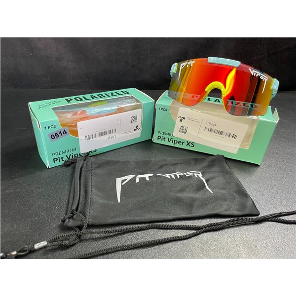 2 Pairs of Kids/Youth Pit Viper Polarized Sunglasses (For Ages 2-6yrs) - New