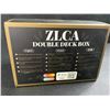 Image 5 : 1 ZLCA Premium Leather Card Deck Box w/ Dice Tray; 200 Trading Card Storage Box - Purple - New