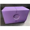 Image 6 : 1 ZLCA Premium Leather Card Deck Box w/ Dice Tray; 200 Trading Card Storage Box - Purple - New