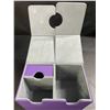 Image 7 : 1 ZLCA Premium Leather Card Deck Box w/ Dice Tray; 200 Trading Card Storage Box - Purple - New