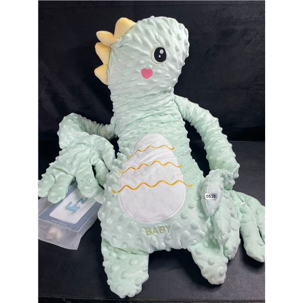 1 Large 26" Weighted Baby Cuddle Dinosaur Plushie for Sleep/Comfort - New