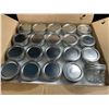 Image 1 : 40-Pack Box of Clear Glass Food Storage Jars w/ Lids (100ml Size) - Brand New