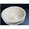 Image 4 : 3 Banneton/Bread Proofing Baskets w/ Linen Cover (9-Inch Size) - Brand New