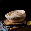 Image 6 : 3 Banneton/Bread Proofing Baskets w/ Linen Cover (9-Inch Size) - Brand New