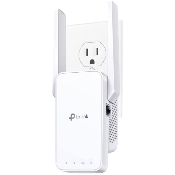 1 Dual Band TP-Link Mesh Wifi Extender - Eliminates Dead Zones and Improves Signal - New