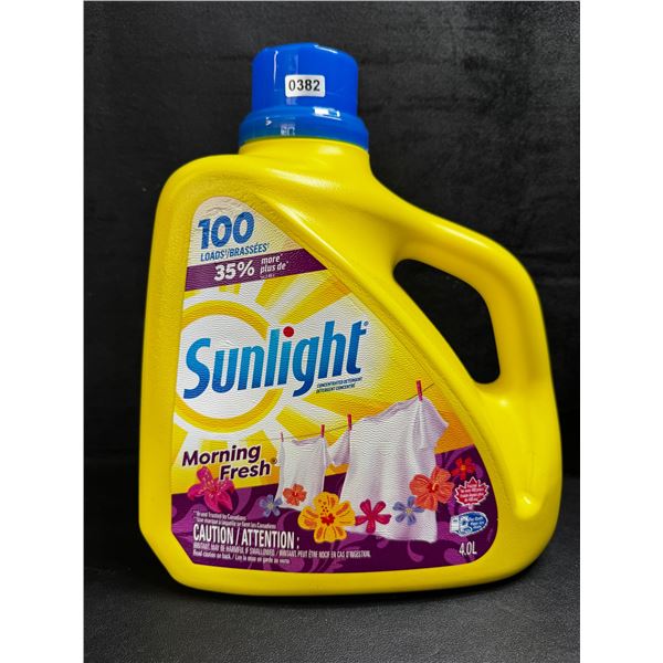 1 4.0L Jug of Sunlight Morning Fresh Laundry Detergent - 100 Loads - New