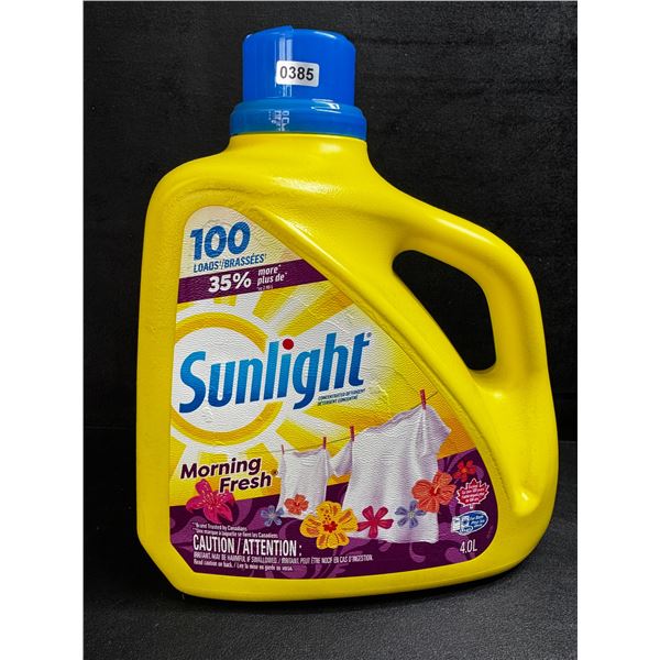 1 4.0L Jug of Sunlight Morning Fresh Laundry Detergent - 100 Loads - New