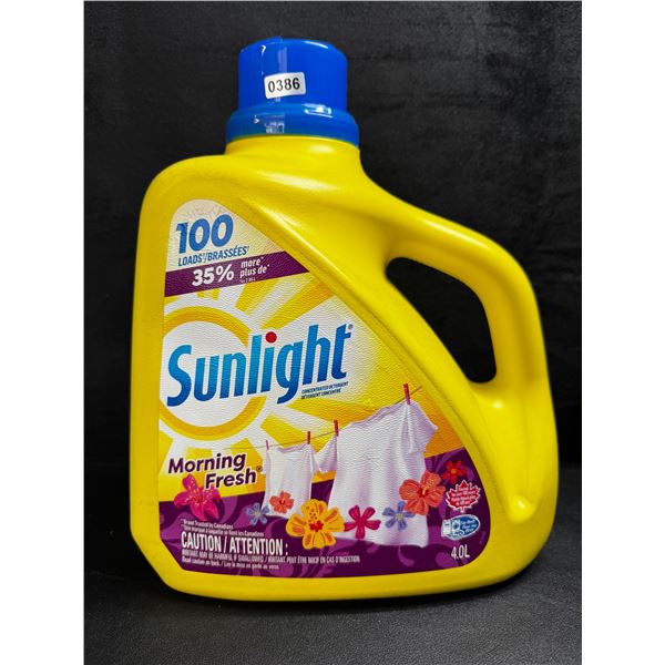 1 4.0L Jug of Sunlight Morning Fresh Laundry Detergent - 100 Loads - New