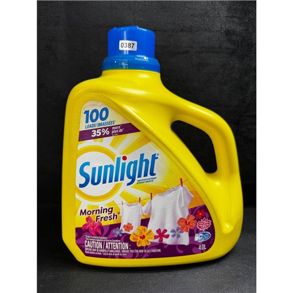 1 4.0L Jug of Sunlight Morning Fresh Laundry Detergent - 100 Loads - New