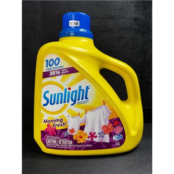 1 4.0L Jug of Sunlight Morning Fresh Laundry Detergent - 100 Loads - New