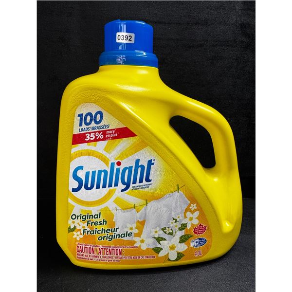 1 4.0L Jug of Sunlight Original Fresh Laundry Detergent - 100 Loads - New