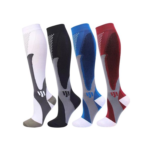 1 4-Pack of XXL Compression Socks/Stockings for Men and Women 20-30mmHg - New