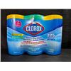 Image 1 : 1 3-Pack of Clorox 99.9% Disinfecting Wipes 225 Wipes Total - Fresh and Lemon Scent - New