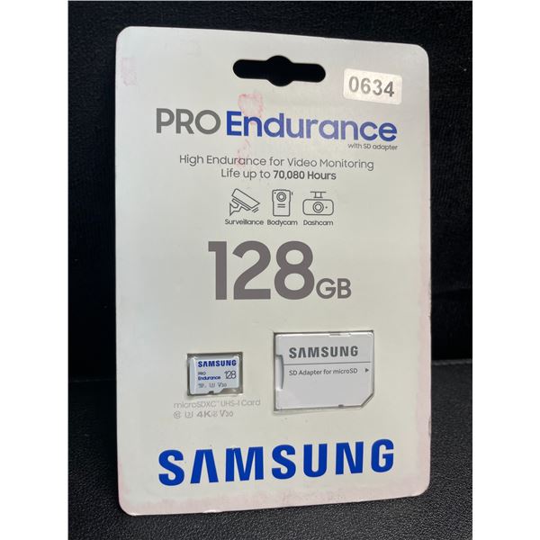 1 Samsung PRO Endurance 128GB MicroSD Memory Card - Brand New!