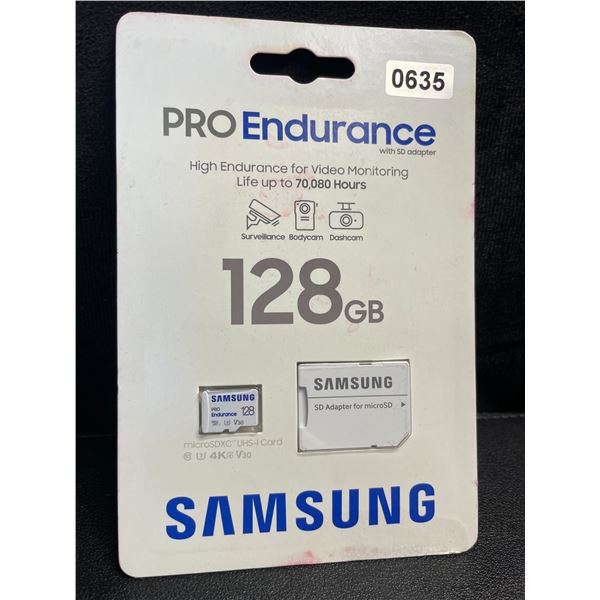 1 Samsung PRO Endurance 128GB MicroSD Memory Card - Brand New!