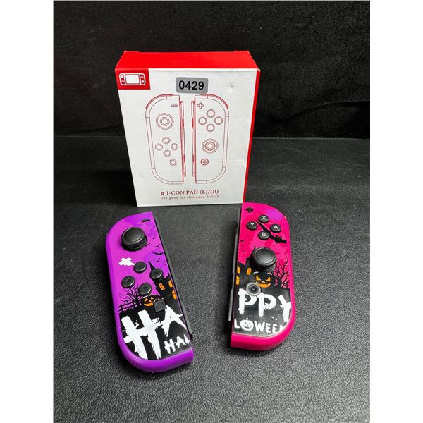 1 Pair of Nintendo Switch JoyCons - Happy Halloween Design - Excellent for Spares or Kids - New