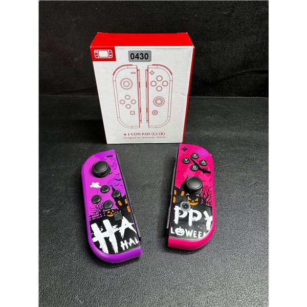 1 Pair of Nintendo Switch JoyCons - Happy Halloween Design - Excellent for Spares or Kids - New