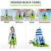 Image 5 : 1 Soccer/Sports Themed Hooded Bath Towel/Towel Wrap for Kids (Fits 3-7yrs) - Brand New