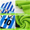 Image 6 : 1 Soccer/Sports Themed Hooded Bath Towel/Towel Wrap for Kids (Fits 3-7yrs) - Brand New