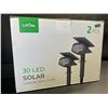 Image 1 : 2-Pack of Litom Solar Landscape Lights for Lawn/Garden - 30LED; Weatherproof Design - Brand New!