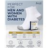 Image 6 : 6-Pack Box of 1/4' Length Diabetic Socks with Cushioned Sole and Seamless Toes - New