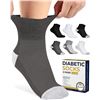 Image 1 : 6-Pack Box of 1/4' Length Diabetic Socks with Cushioned Sole and Seamless Toes - New