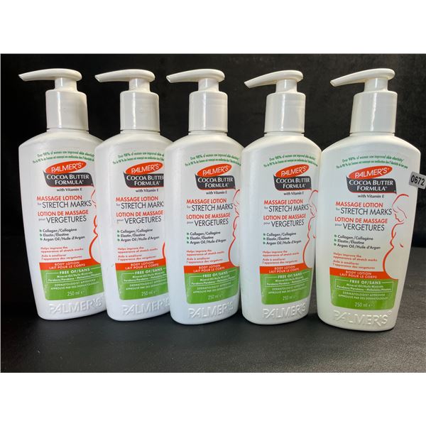5 Palmer's Cocoa Butter Massage Lotions for Stretch Marks (250ml Each) - Brand New
