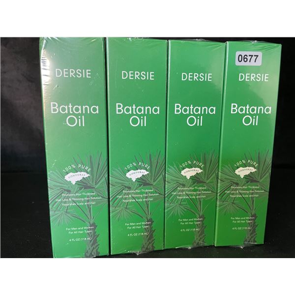 4 Dersie Botana Oils for Promoting Hair Thickness/Preventing Hair Loss - 118ml Each - New