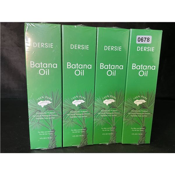 4 Dersie Botana Oils for Promoting Hair Thickness/Preventing Hair Loss - 118ml Each - New