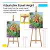 Image 4 : 1 Meeden Natural Wood Art Easel Holds Canvas Up To 43x19inch - New