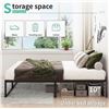 Image 3 : 1 Twin XL Noise Free Bed Frame with Easy Assembly - New