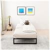 Image 4 : 1 Twin XL Noise Free Bed Frame with Easy Assembly - New