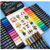 Image 3 : 36-Colour Acrylic Paint Marker Set - Multi-Surface Acrylic Markers - New Sealed