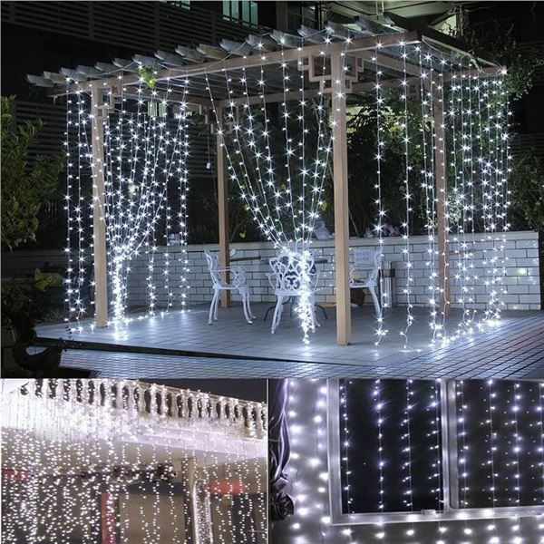 1 Box of LED Fairy String Lights/Outdoor Decor Lights - 66FT, 200 LED w/ Controller - White - New