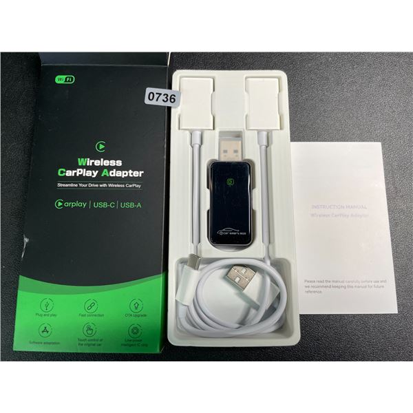 1 Wireless CarPlay Adapter - Plug & Play Design; Converts Wired to Wireless CarPlay - New