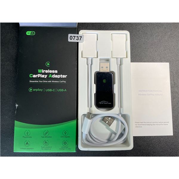 1 Wireless CarPlay Adapter - Plug & Play Design; Converts Wired to Wireless CarPlay - New