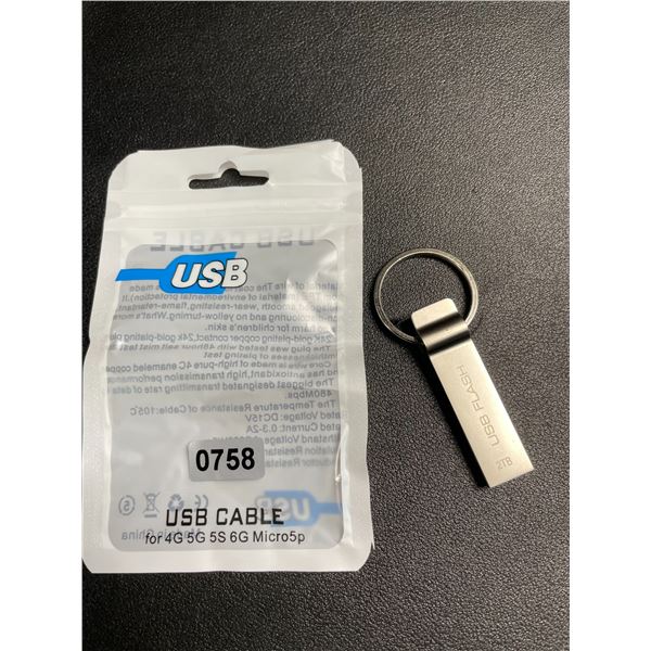 2TB Portable USB Flash Drive/Keychain USB Storage Drive - New