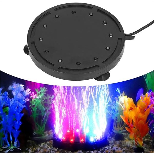 1 LED Fish Tank Bubbler Light/Underwater Aquarium Tank Light - New