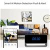 Image 3 : 1 HiSpy Hidden Indoor Security Camera/Nanny Spy Cam Smart Clock; 1080P Wifi Security Cam - New