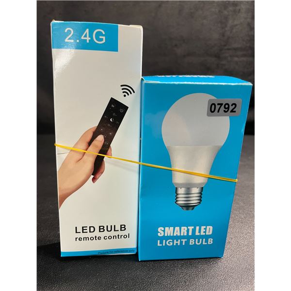 1 Smart LED Light Bulb with Remote Control - New