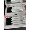 Image 2 : 6 Packs of Fine Tip Dry Erase Markers (4 Each/24 Markers Total) Black - New