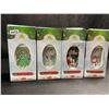 Image 2 : 4 LED Light-Up Mini Christmas Lanterns - Brand New