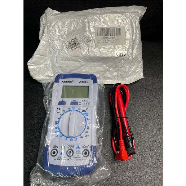 1 LCD Digital Current Multimeter Tester Tool - New