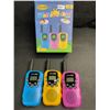 Image 1 : 3PC Kids Portable Walkie-Talkie Set - 3 Miles Range - New