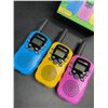 Image 2 : 3PC Kids Portable Walkie-Talkie Set - 3 Miles Range - New