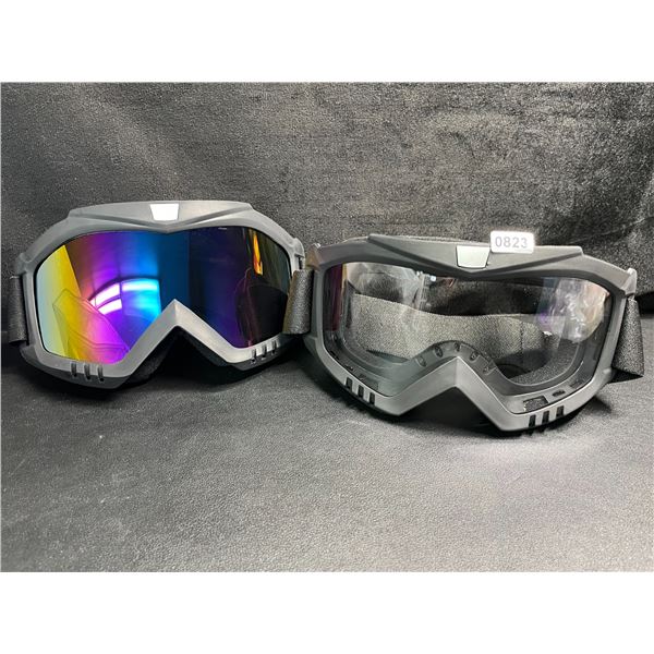 2-Pack of Adult Motorcycle Goggles/ATV/Off-Roading Sport Goggles - New